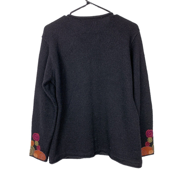 Invisible World Double Button Juneau AK Sweater Cardigan Alpaca Wool Medium Peru - Picture 5 of 5